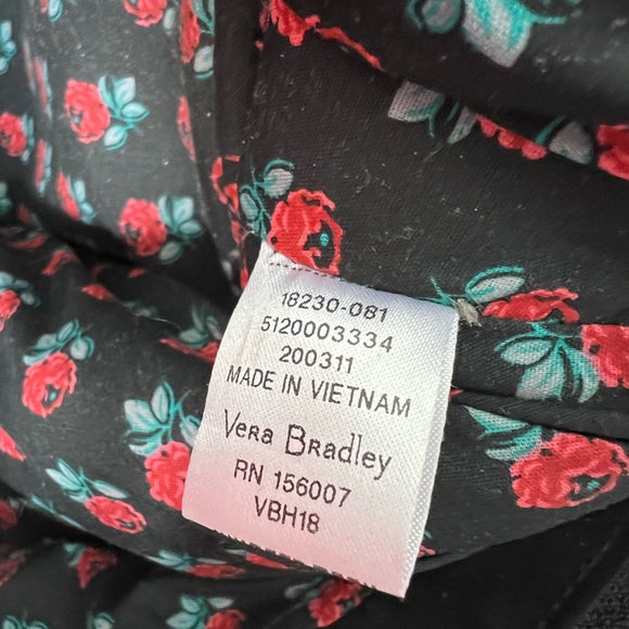 Vera Bradley Black Quilted Tote - Picture 3 of 4